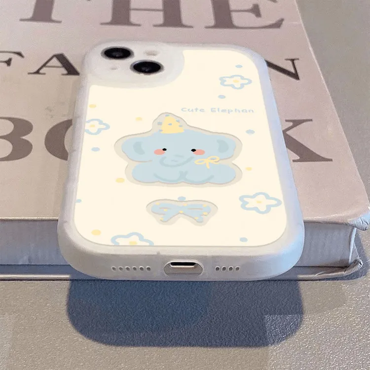 镂空小象适用苹果16PROMAX手机壳iPhone15防摔14高级13软壳12/11