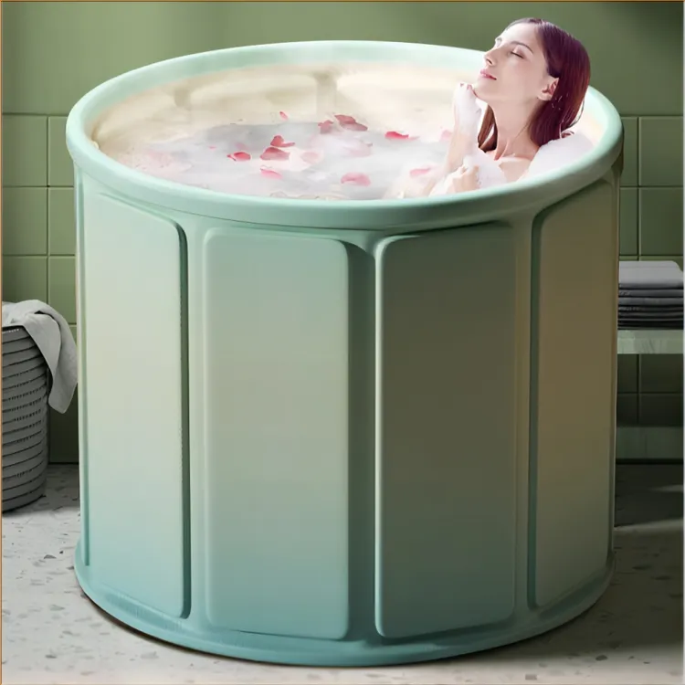 泡澡桶大人叠浴桶洗澡桶家用儿童成人全身沐浴游泳泡浴浴缸浴盆