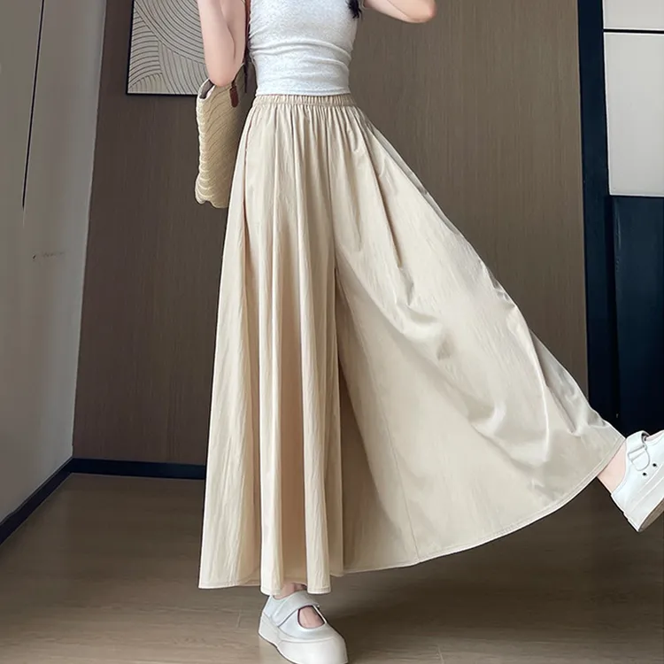 夏季山本裙裤女高腰显瘦半身休闲垂感后妈裙明星同款百搭连衣裙