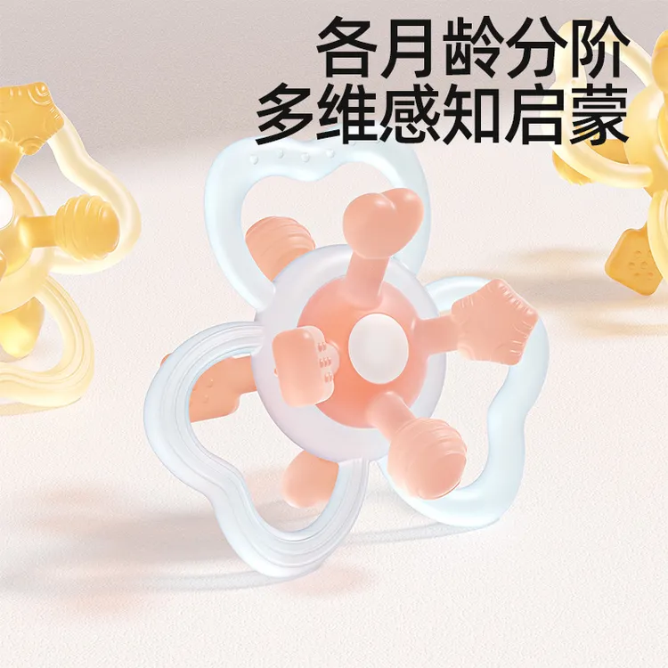 婴儿安抚牙胶防吃手神器可啃咬水煮硅胶咬胶宝宝磨牙棒食品接触级商品图