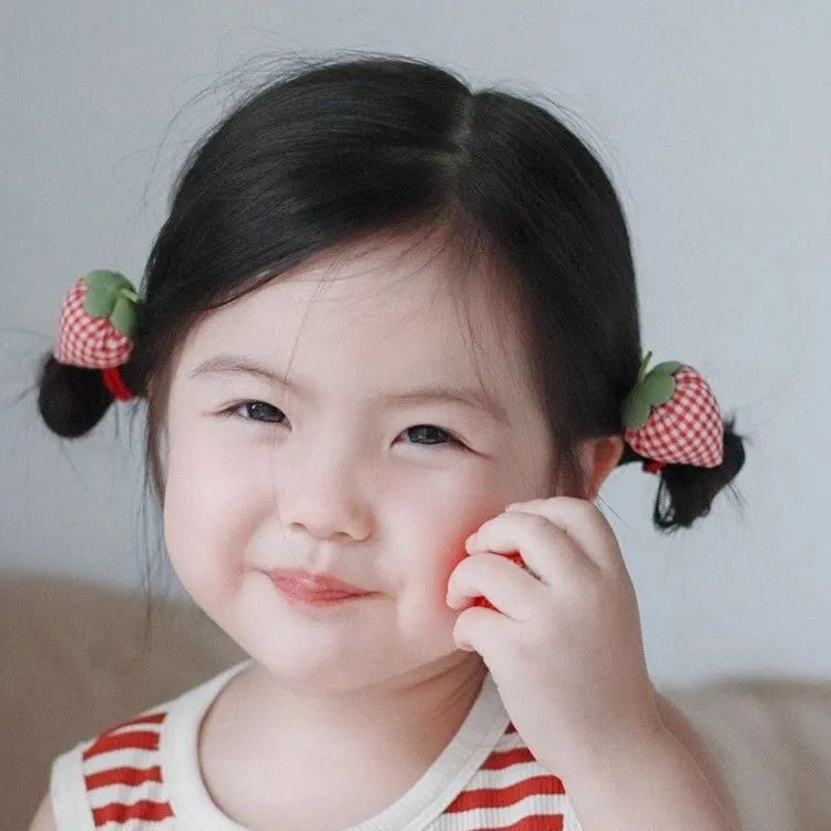 元气草莓 儿童发绳女孩宝宝高弹力不伤发头绳皮筋女童头饰发饰