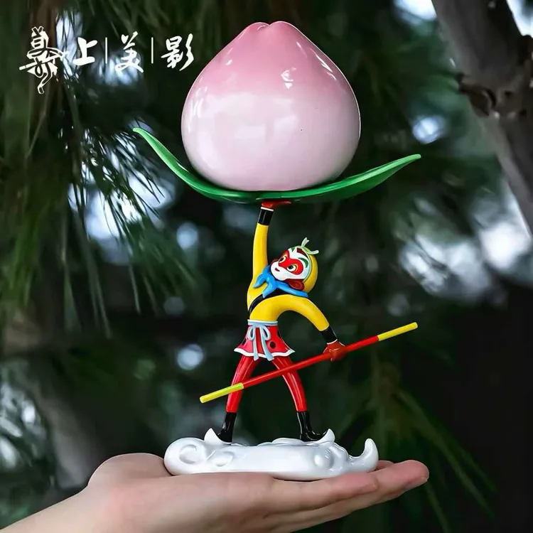 上美影大闹天宫孙悟空仙桃手办摆件家居公仔新品礼物周边