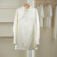【麦迪尚品•品牌新款】50823133 新中式提花连衣裙春季品牌折扣