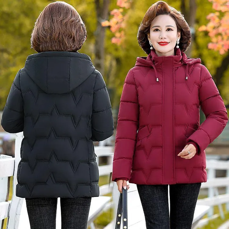 正品中老年大码短款棉袄棉服加厚冬装中老年女装中年妈妈装常优质