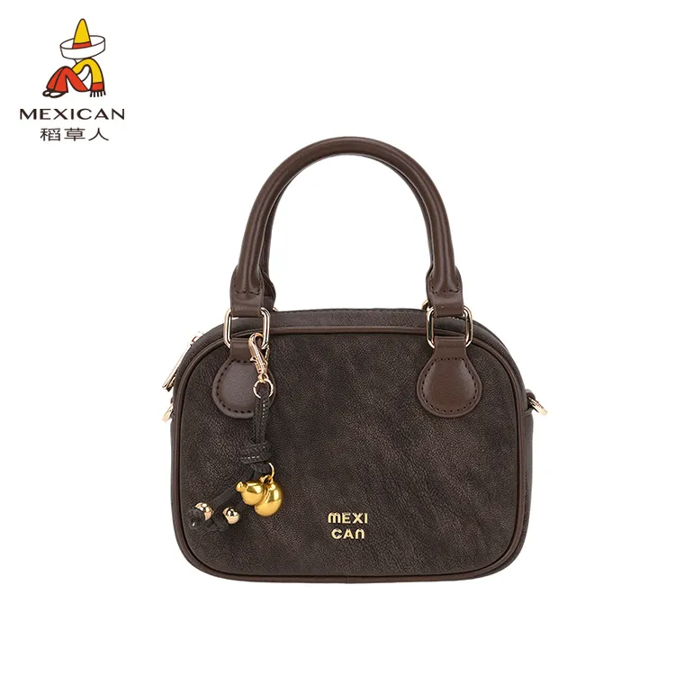 25【琥珀流光】柔雾波士顿小托特女士轻奢女包2025年保龄球包包