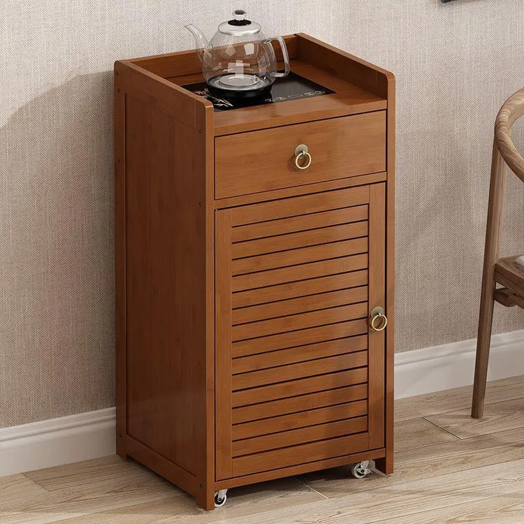 】移动茶水柜客厅家用茶吧机茶台小茶几餐边柜烧水壶一体泡水茶桌