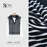 【仟娜】软糯细腻感~高级感时尚条纹假两件卫衣SY73WY254001