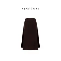 【女主裙】XINFENZI 高级大气简约款大摆半身裙 WSK36526