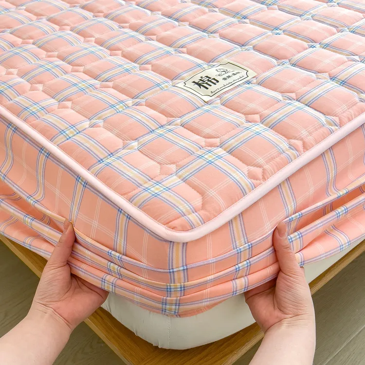 2025新款加厚夹棉床笠床罩新疆棉床垫保护罩全棉纯棉防滑新款全包