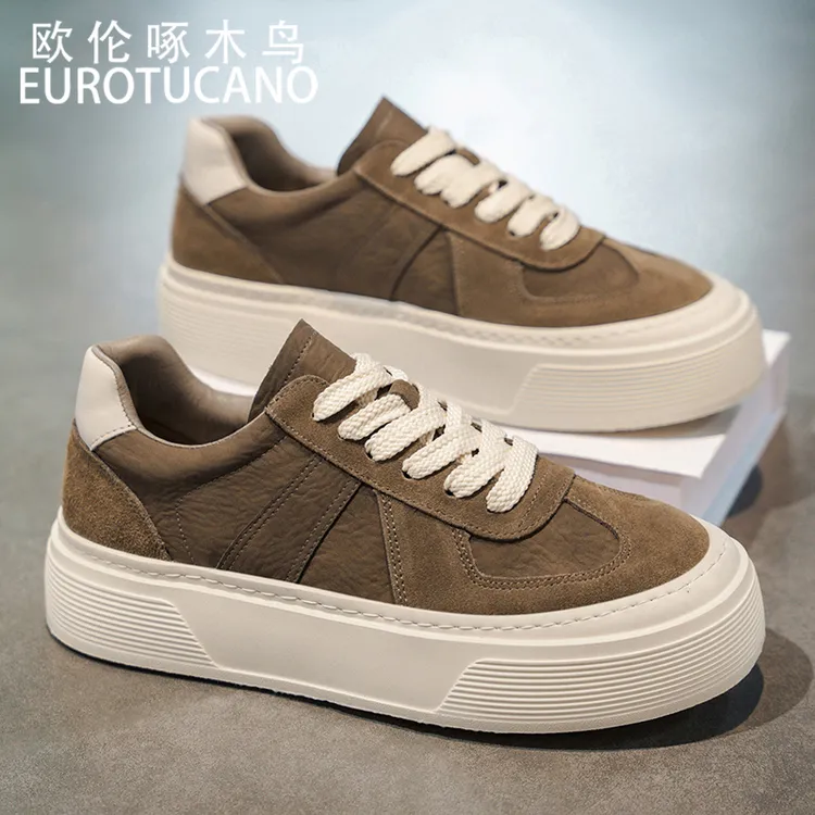 欧伦啄木鸟EUROTUCANO秋季2025新款休闲男鞋时尚厚底时尚休闲鞋