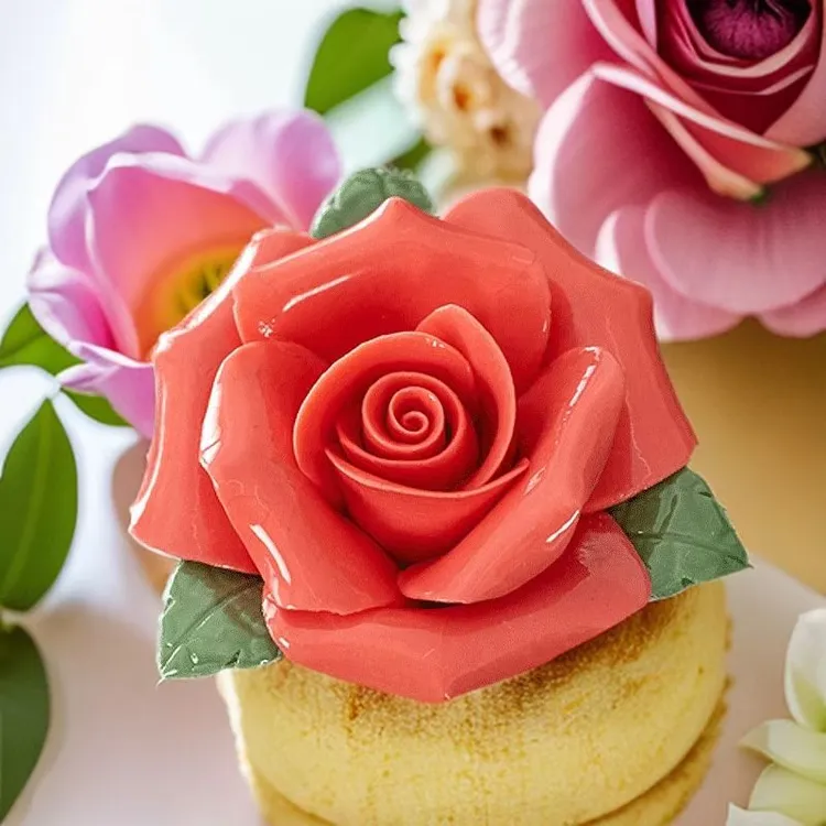 国潮仿真玫瑰花陶瓷花束立体玫瑰花客厅餐厅花艺插花陶瓷玫瑰花