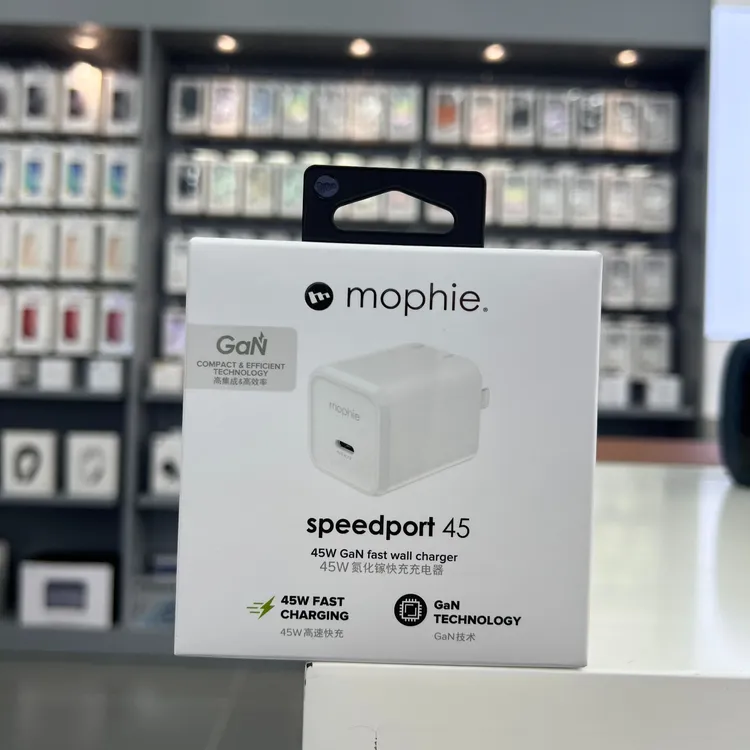 mophie45W氮化镓充电器适用于苹果16/15/14/17promax手机快充插头