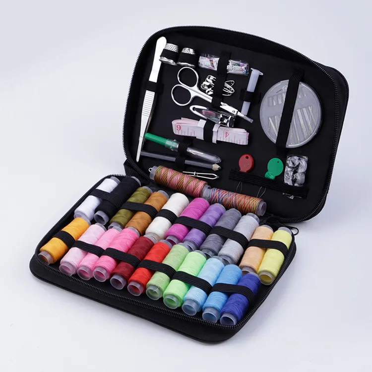 跨境亚马逊便携针线盒家用套装高档针线包多功能手工DIY针线工具