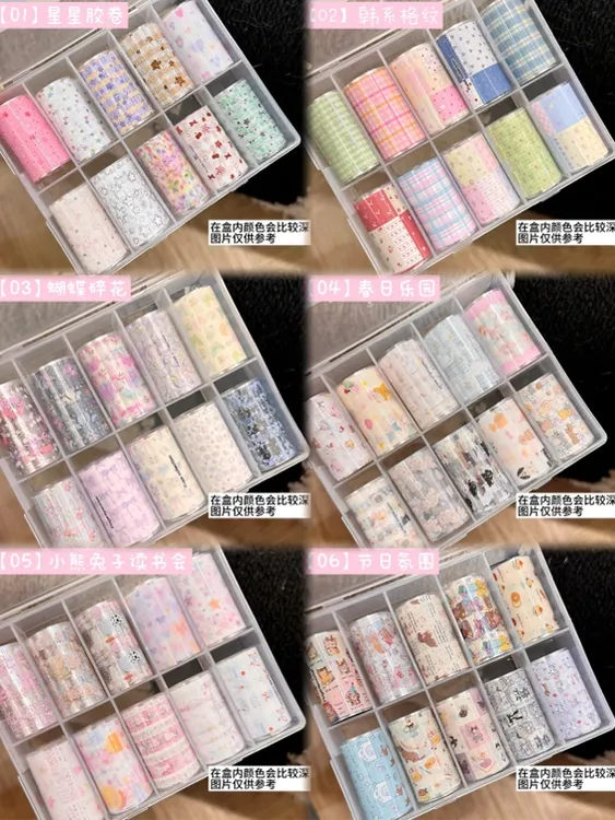 FingertipWorker｜Kusacollection联名定制转印纸ins风格纹卡通 