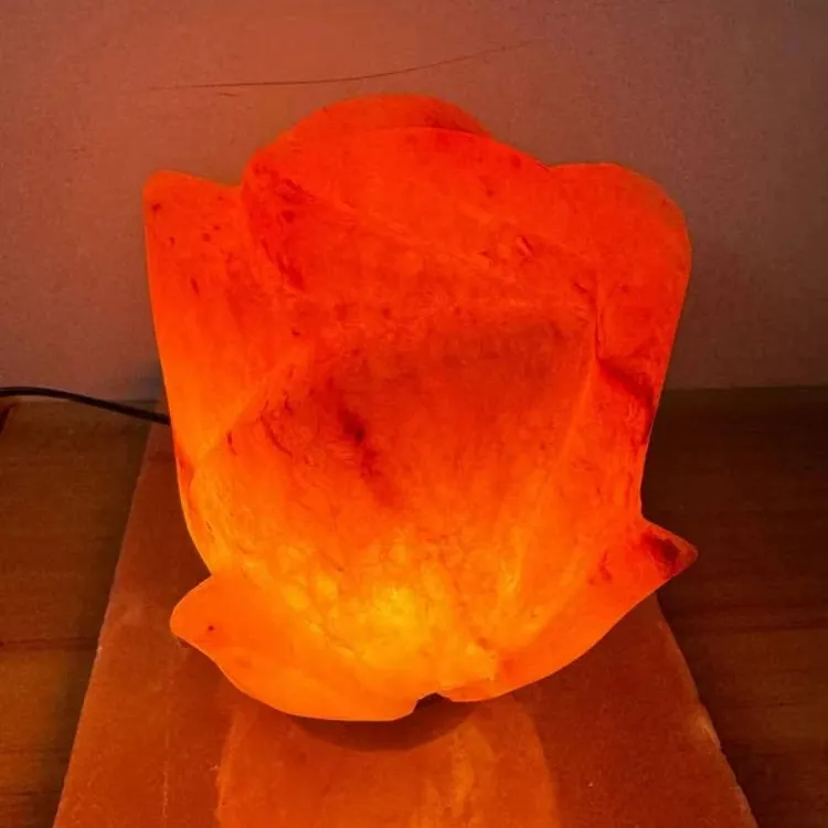 喜马拉雅盐灯玫瑰造型盐灯