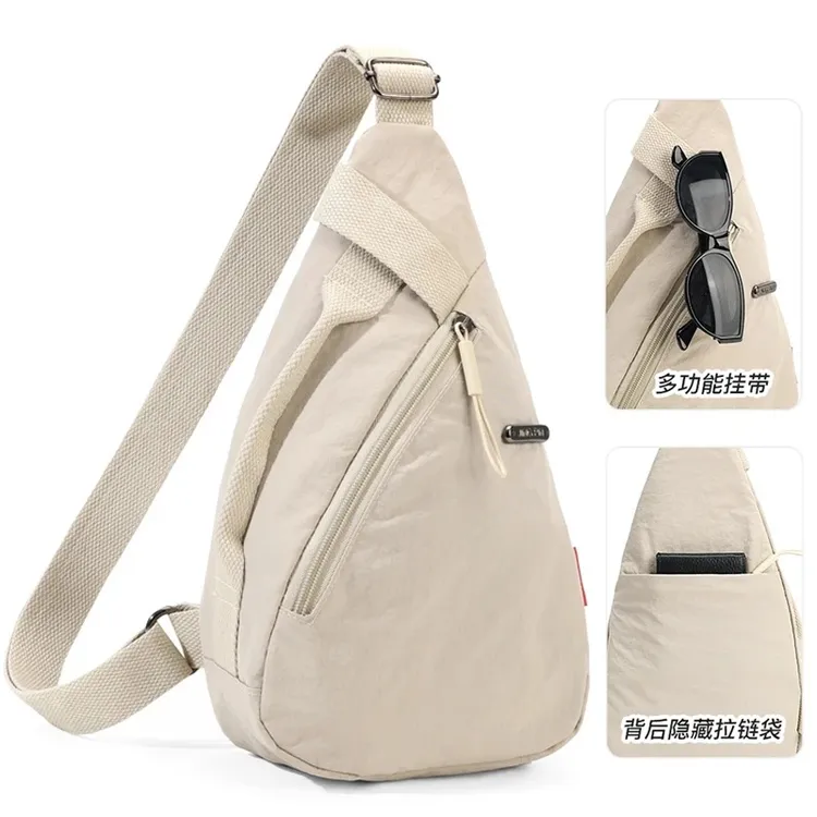 胸包男女单肩斜挎包防水背包户外休闲时尚包包潮2025新款小众韩系