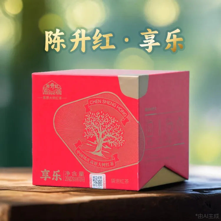陈升红 享乐小方盒 20g云南凤庆红茶滇红袋泡茶茶叶盒装