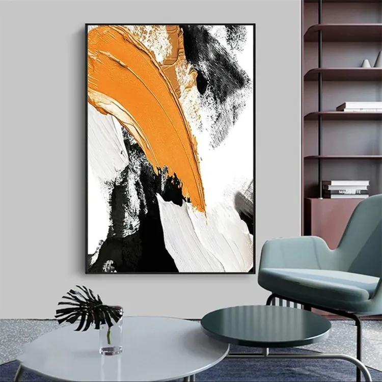 抽象客厅玄关装饰画立体肌理画适合多种场景80120