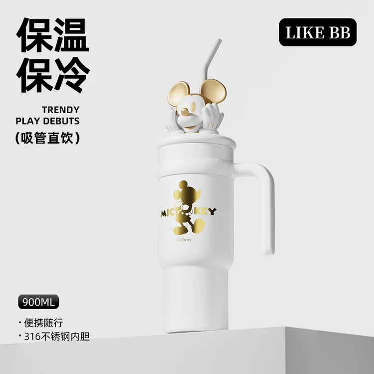 LikeBB冰霸杯大容量保温杯女生吸管水杯女新款2025办公室保冷杯子