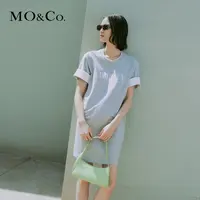 【贤哥专享】MOCO夏复古印花宽松棉质连衣裙MBD2DRST53