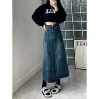 经典复古牛仔半身裙女款爆款2025新款高腰显瘦夏季薄款包臀a字裙