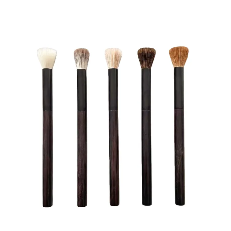 动物毛小号点彩刷眼部腮红小面积局部腮红定妆平头沧州化妆刷高端