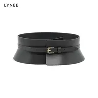  LYNEE  黑色复古皮腰封时尚休闲百搭女士简约小众 LAD2FSA019
