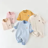 婴儿秋季连体衣德绒保暖哈衣新生儿爬服宝宝衣服春秋装外穿