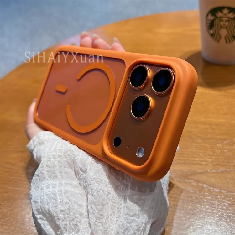 相机键全包高级感透明星宇橙适用苹果17promax手机壳新款17pro/17