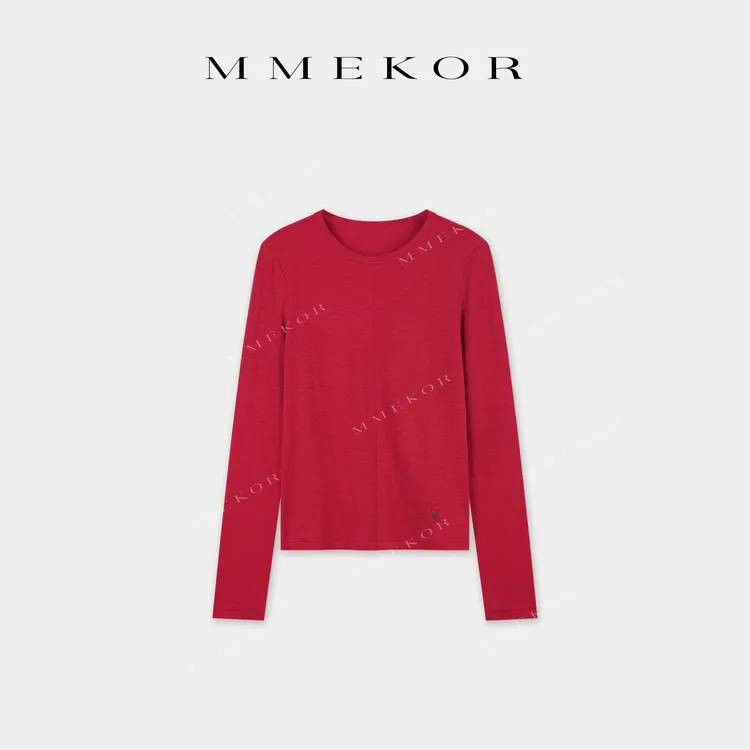 MMEKOR“当红tee”T恤 2025新款秋款摩登街头时髦长袖 31075