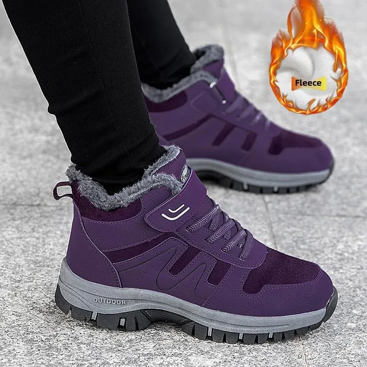 足力健运动鞋冬季东北大棉鞋防滑加绒中老年加厚妈妈鞋休闲健步鞋