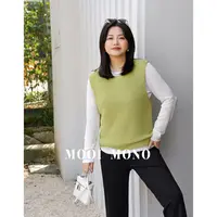 MOOI MONO"松弛漫旅" 显瘦时尚慵懒感真两件套头衫 F432D51