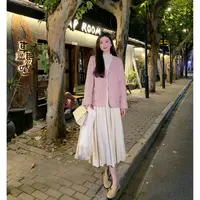 清 美人鱼 高定绣片圈圈羊毛加厚小香大衣外套WT108