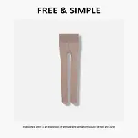 Free&Simple-‘隐形腿’秋季款时尚休闲百搭蕾丝拼接打底裤-5611