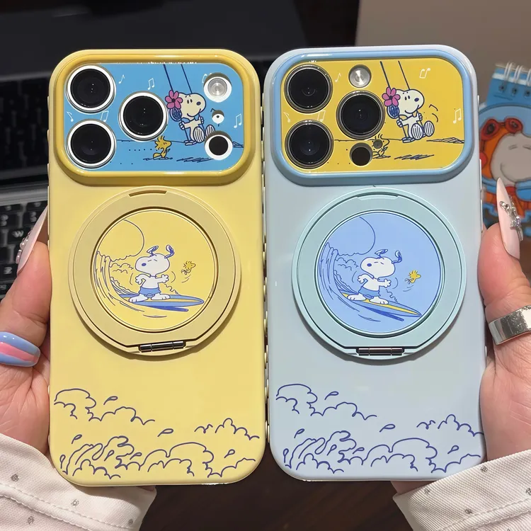 【史努比联名】360支架适用苹果17/16华为p90vivoppo小米15手机壳14