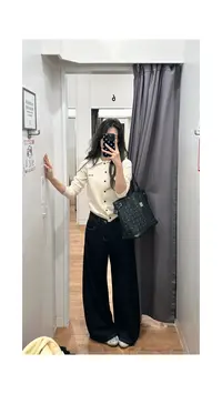 miu系女团 毛衣外套 学院polo领