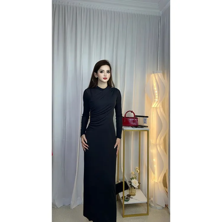 9887【包邮】简约高级时尚新款气质女装连衣裙