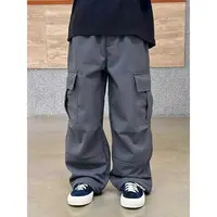 Mast中大童青少年加绒防风防泼水工装裤亲子装2025新款秋冬男女童