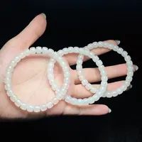 【云上好物】14 DS60860-和田玉单圈手串-多样性发其一-6.5*5mm（JG）
