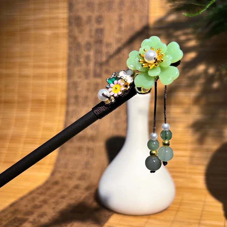 L12民族风复古/宫廷女原创设计发簪古典简约温婉风