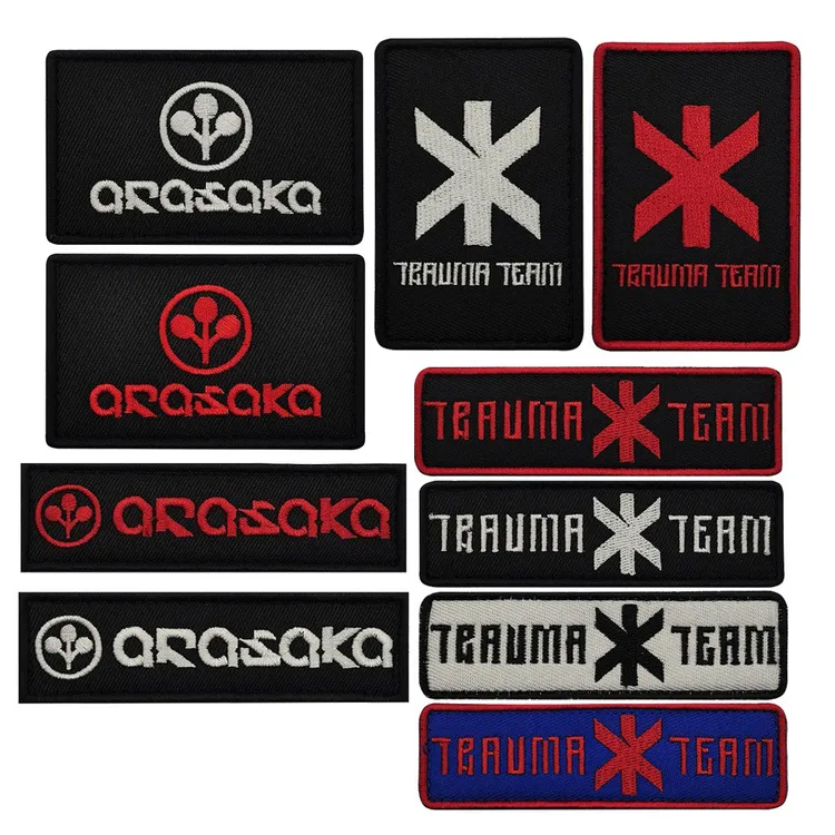 刺绣魔术贴臂章賽博朋克2077游戏徽章 trauma team军迷战术士气章