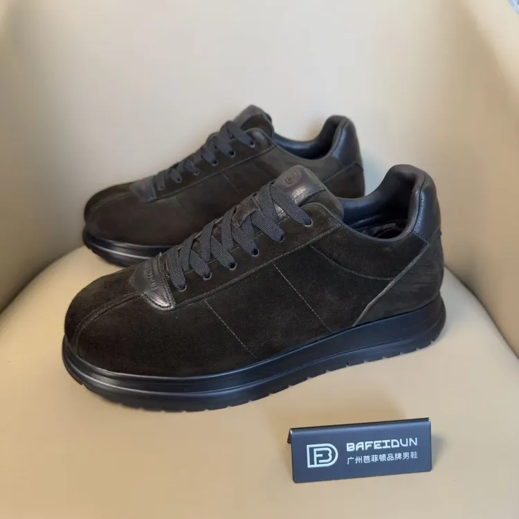 广州爆款潮鞋冬季加棉男鞋休闲百搭款磨砂皮男鞋0671-972