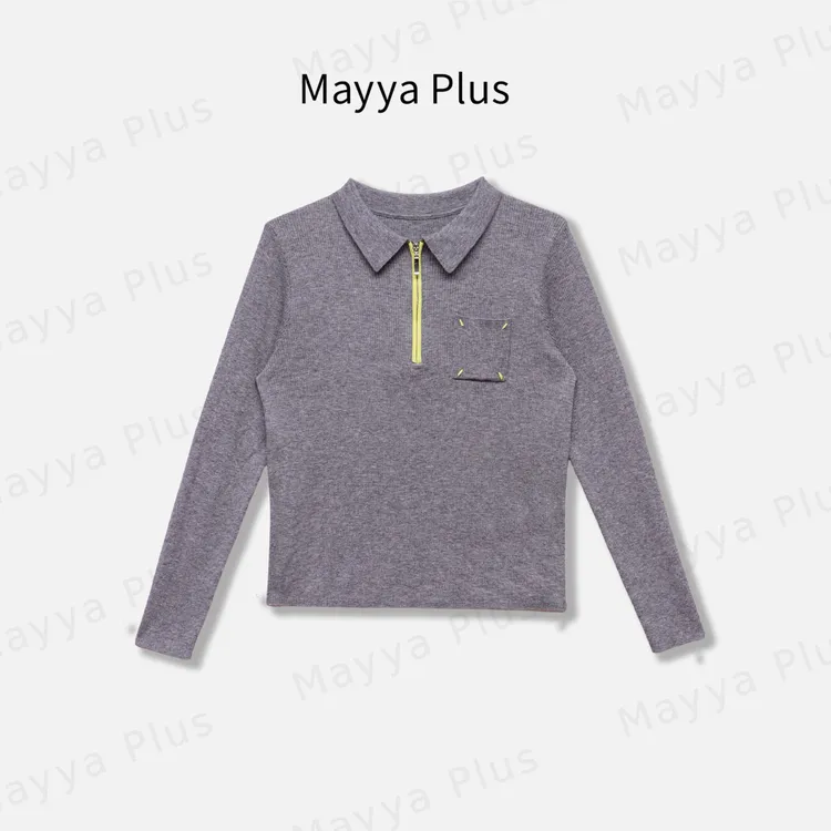 【视觉赢家】Mayya Plus麦芽定制秋季流光风百搭针织衫上衣32537119