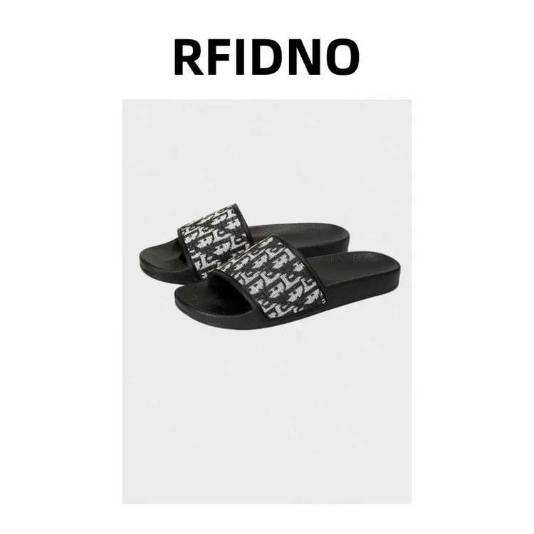 2025新款拖鞋夏季爆款透气一字拖室外穿高端潮流刺绣男女凉鞋