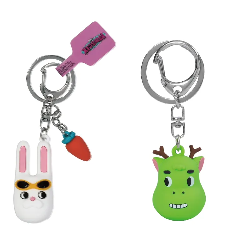 地球娱乐室韩国进口品3D钥匙扣铁龙兔珑