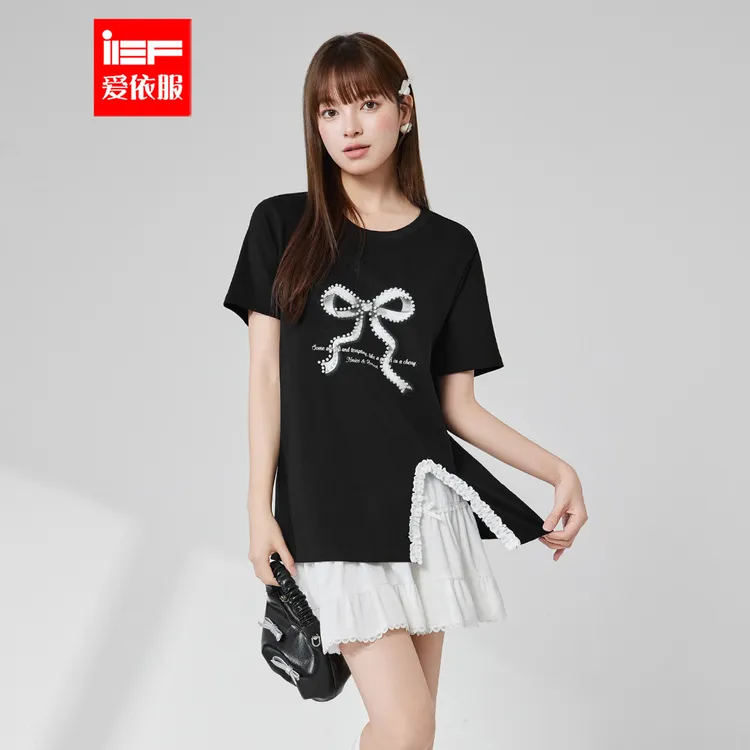 IEF/爱依服2025新款夏季针织中T恤6310-D41167-X-