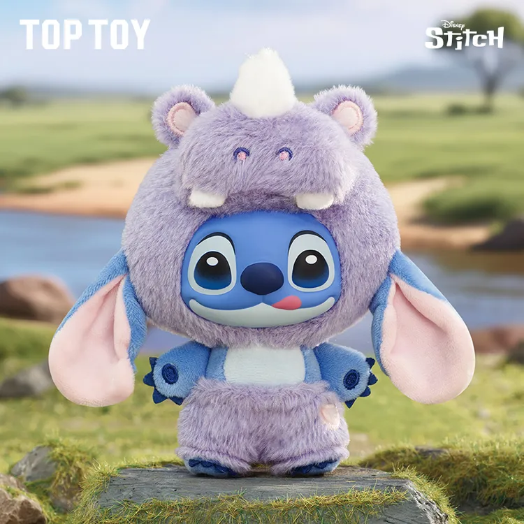 【TOPTOY】迪士尼史迪奇野性动物系列搪胶毛绒潮玩盲盒网红小摆件