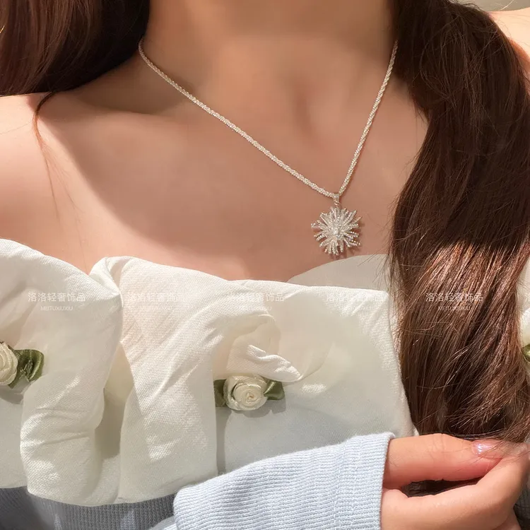 铜锆石项链 【秋冬好物】D19烟花项链女款轻奢气质百搭小众锁骨链