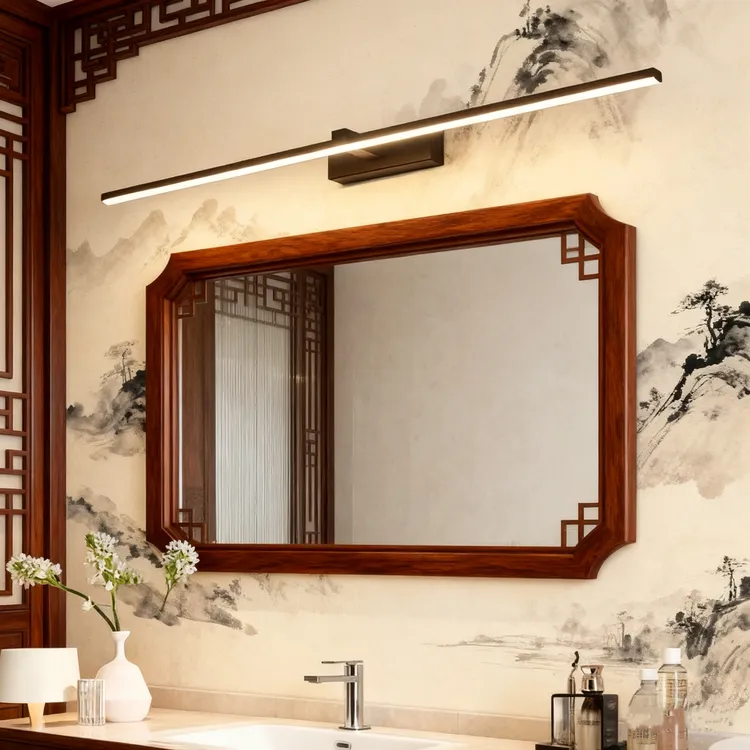 LED免打孔镜前灯 卫生间浴室镜柜专用卫浴可变光镜灯壁灯北欧简约