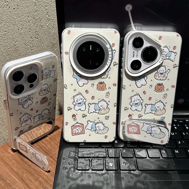 可爱猫咪适用苹果/华为/荣耀/OPPO/VIVO/小米手机壳卡通防摔全包